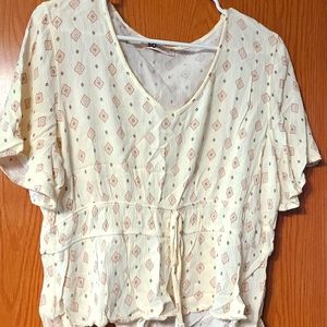 White and Pink pattern shirt